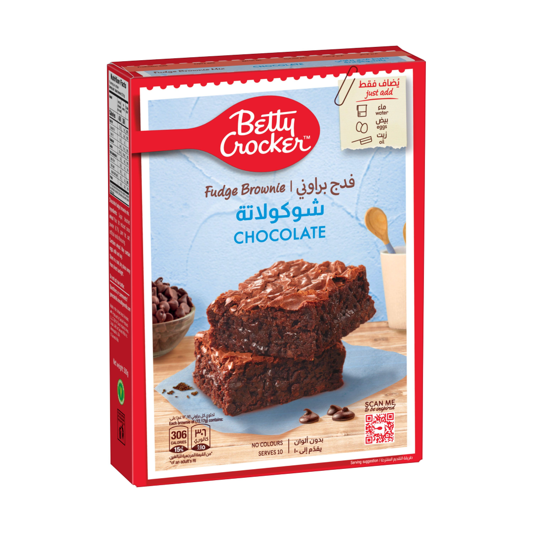 BETTY CROCKER LIGHT CHOCO FUDGE BROWNIE MIX 500G